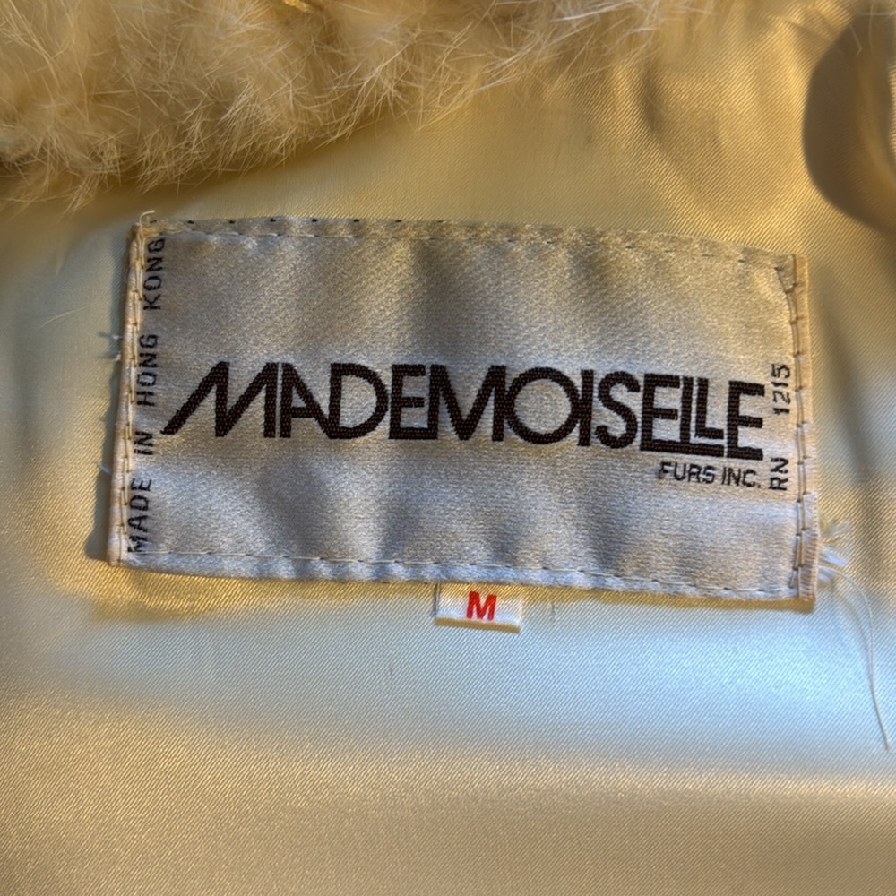 80s Vintage Rabbit Fur Jacket - Picture 5 of 7